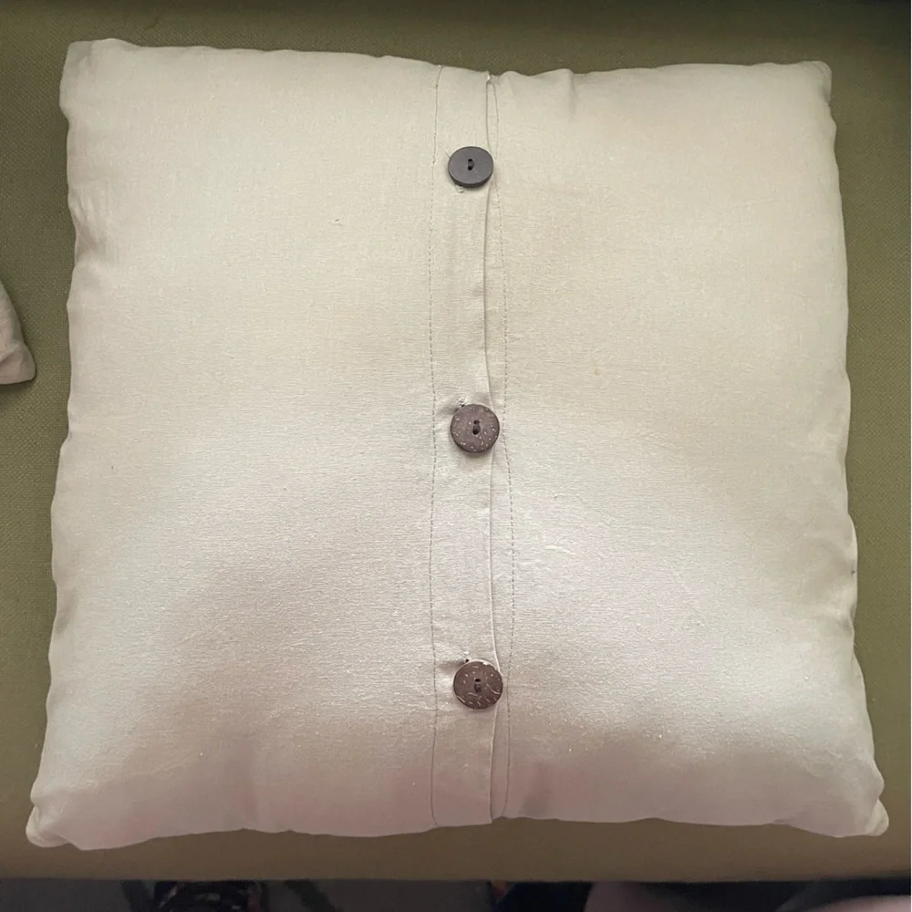 West Elm Honeycomb Crewel Pillow Cover and Insert